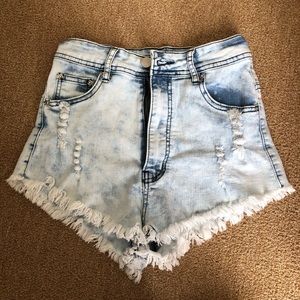 High waisted shorts